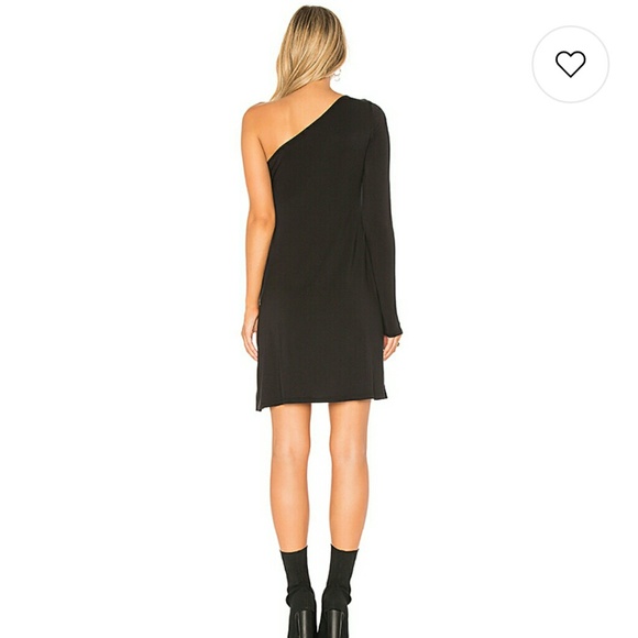 LA Made Dress Asymmetrical Hem One Shoulder - Picture 3 of 6